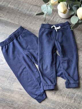 Carter's Navy Blue Fleece Jogger Pants Duo 3T Bundle